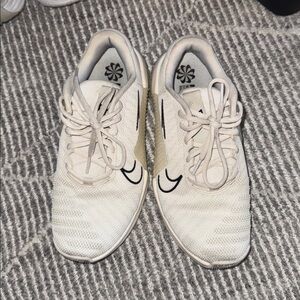 White and Black Nike Sneakers